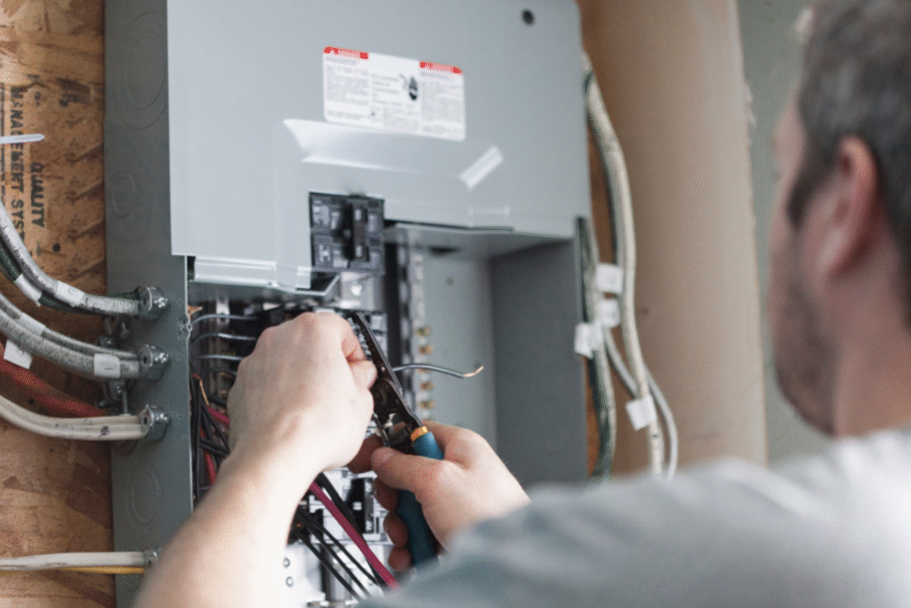 Infrared thermography inspection of industrial switchgear detecting hotspots in Dublin facility